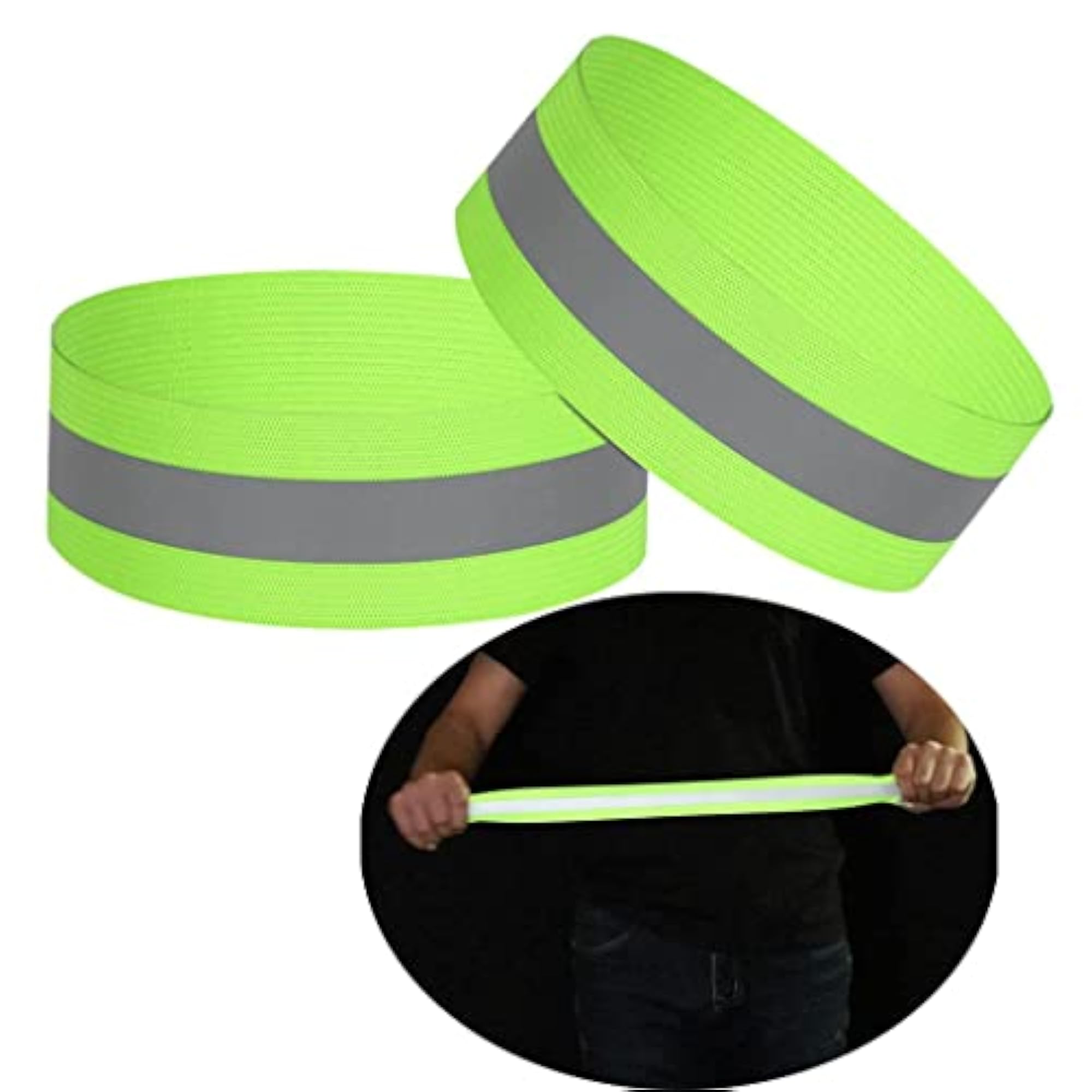Safety Reflective Armband Ankle Band, Snap Strap